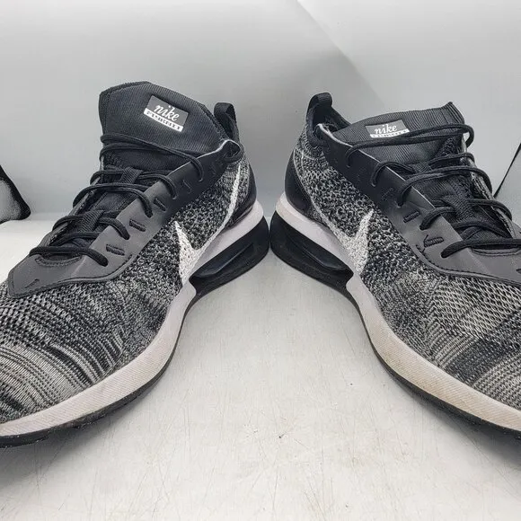 Nike Air Max Flyknit Racer Mens 15 Running Shoes Black White Oreo DJ6106-001