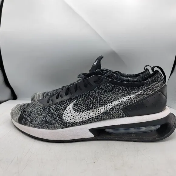Nike Air Max Flyknit Racer Mens 15 Running Shoes Black White Oreo DJ6106-001