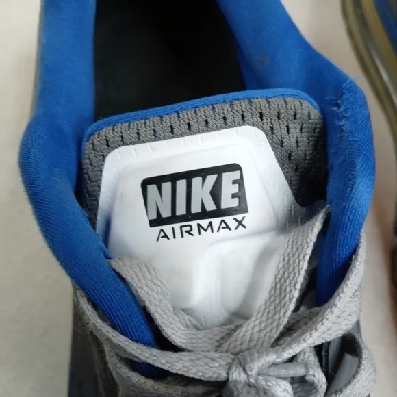 Nike Air Max Mens Running Shoes Size 12W Gray Blue