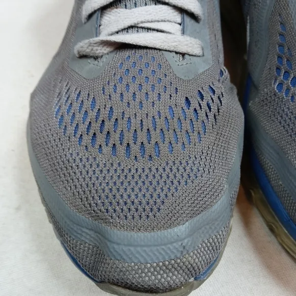 Nike Air Max Mens Running Shoes Size 12W Gray Blue