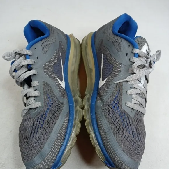 Nike Air Max Mens Running Shoes Size 12W Gray Blue