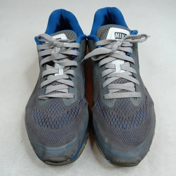 Nike Air Max Mens Running Shoes Size 12W Gray Blue