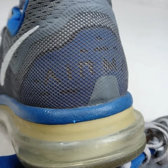 Nike Air Max Mens Running Shoes Size 12W Gray Blue