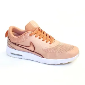 Nike air max thea bronze brown rose gold lace up athletic shoes