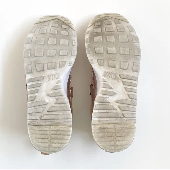 Nike air max thea bronze brown rose gold lace up athletic shoes