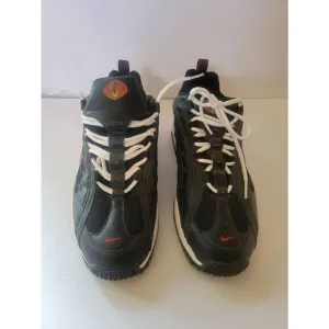 Nike Air Men's Black Rare Lace-Up Athletic Football Shoes Size 13