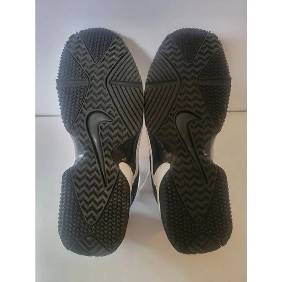 Nike Air Men's Black Rare Lace-Up Athletic Football Shoes Size 13