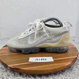 Nike Air Vapormax 2021 Flyknit White Pure Platinum Shoes Womens 8 DC4112-100