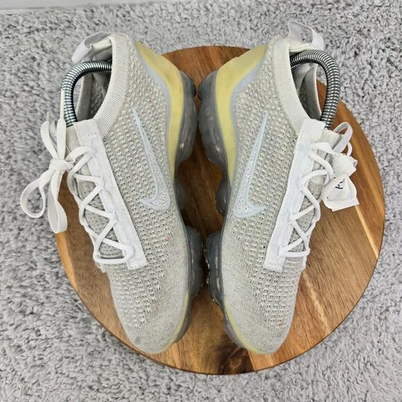 Nike Air Vapormax 2021 Flyknit White Pure Platinum Shoes Womens 8 DC4112-100
