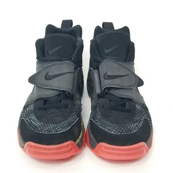 NIKE AIR VEER &quot;Premium&quot; Black Anthracite Atomic Red Sneakers Trainers Size 10.5