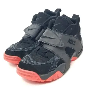 NIKE AIR VEER &quot;Premium&quot; Black Anthracite Atomic Red Sneakers Trainers Size 10.5