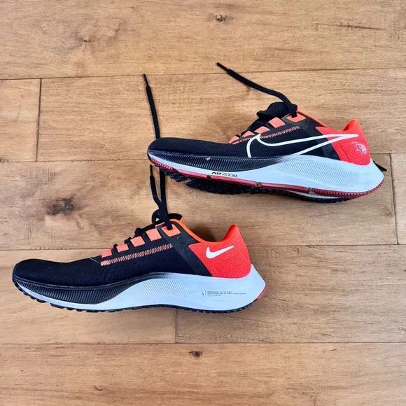 Nike Air Zoom Pegasus 38 Oregon State Beavers Run / Athletic Shoes Black Orange