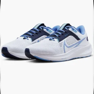 Nike Air Zoom Pegasus40 North Carolina Men's Running Shoes Blue White Size 11.5