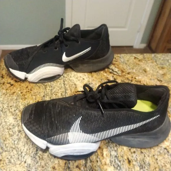 Nike Air Zoom SuperRep 2 Black White Running Shoes CU6445-003 Men's Size 12