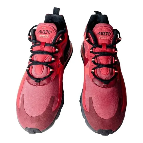 NIKE Air Max 270 React 'University Red' Running Shoes Size 7.5