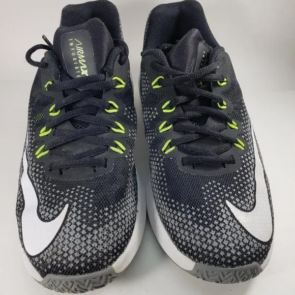 Nike Airmax Infuriate Size 4.5Y 869991-005, Black, Grey, White, Good Condition
