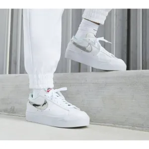 🤩Nike Blazer Low Platform Size 11.5 Women's Shoes White Silver DQ7654-100 New