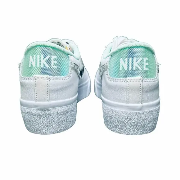 🤩Nike Blazer Low Platform Size 11.5 Women's Shoes White Silver DQ7654-100 New