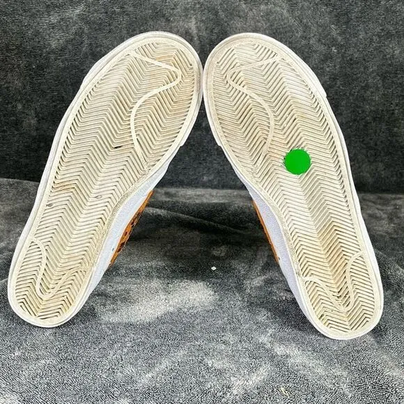 Nike Blazer Mid Womens Size 8 Shoes Leopard White Brown Athletic Casual Sneakers