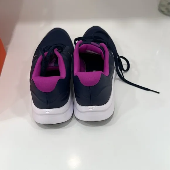 Nike Blue and Purple Running Shoes