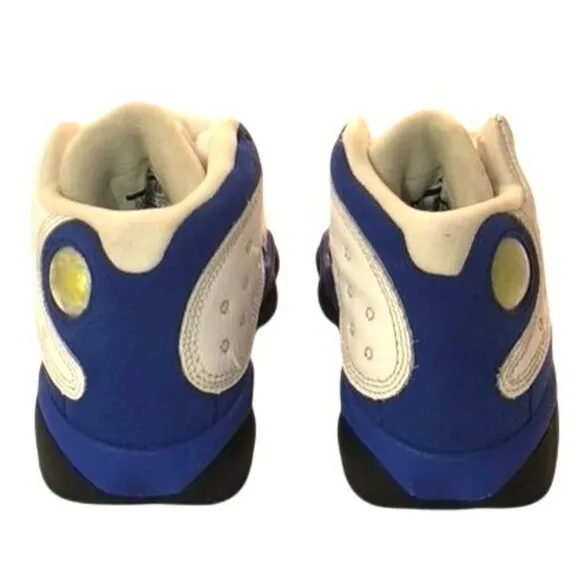 Nike Boys Air Jordan 13 Retro DJ3005-164 White Blue Basketball Shoes Size 12C