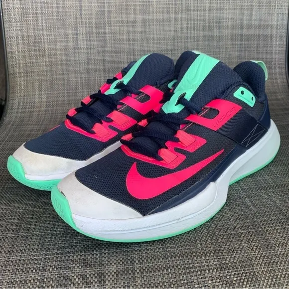 NIKE Court Vapor Lite Tennis Men’s Shoes DC3432-402 size 6 Obsidian / Blue