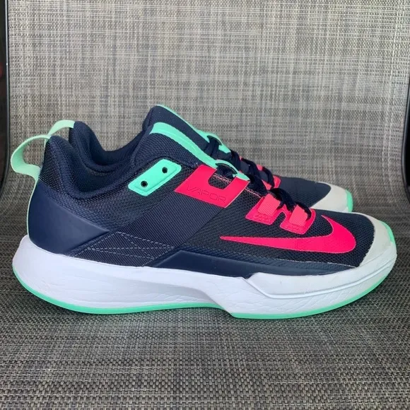 NIKE Court Vapor Lite Tennis Men’s Shoes DC3432-402 size 6 Obsidian / Blue