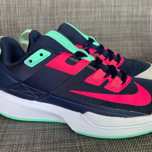 NIKE Court Vapor Lite Tennis Men’s Shoes DC3432-402 size 6 Obsidian / Blue
