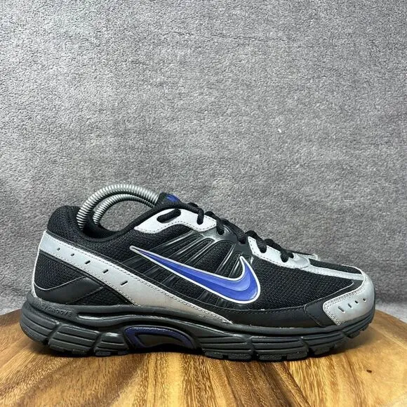Nike Dart 8 Running Shoes Sneakers 2010 Men's 8.5 Black Silver Blue 395841-009