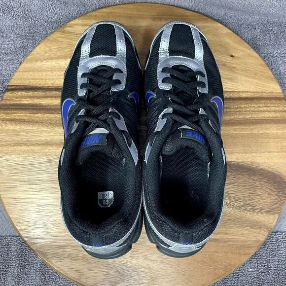 Nike Dart 8 Running Shoes Sneakers 2010 Men's 8.5 Black Silver Blue 395841-009