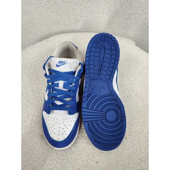 Nike Dunk Low Racer Men Sneaker 8 Blue Leather Lace Up Comfort Active Shoes