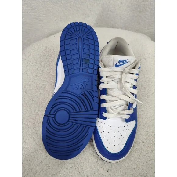 Nike Dunk Low Racer Men Sneaker 8 Blue Leather Lace Up Comfort Active Shoes