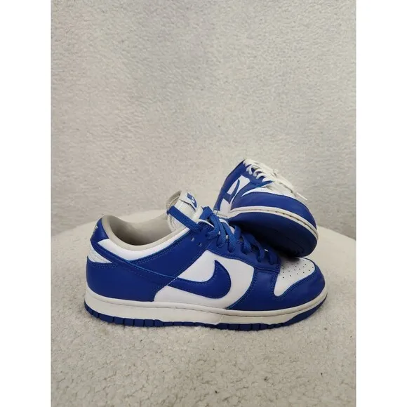 Nike Dunk Low Racer Men Sneaker 8 Blue Leather Lace Up Comfort Active Shoes