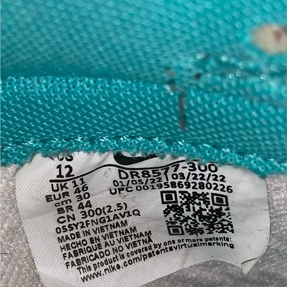 Nike Dunk Low Washed Teal Snakeskin Bleached Coral Sneakers DR8577-300 Men's 12