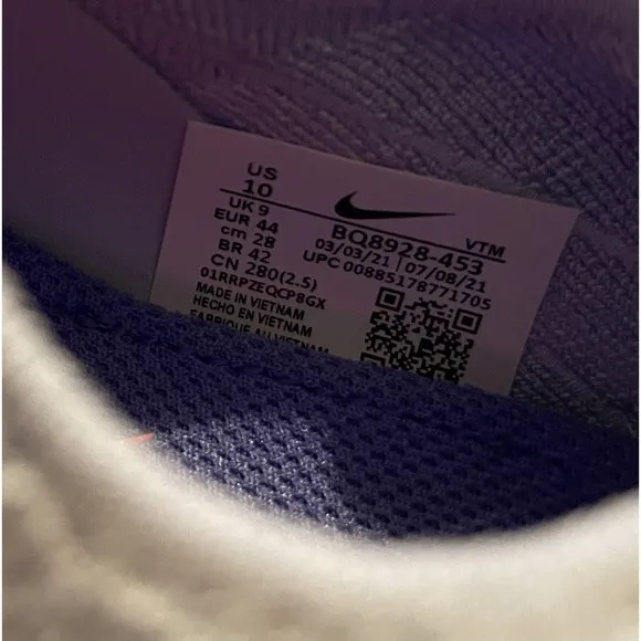 Nike Epic React Flyknit 2 Running Shoes BQ8928-453 Hydrogen Blue Mens Size 10
