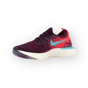 Nike ✔︎ Epic React Flyknit Running Shoes Sneakers ✔︎ Bordeaux Hyper Jade ✔︎ 7.5M