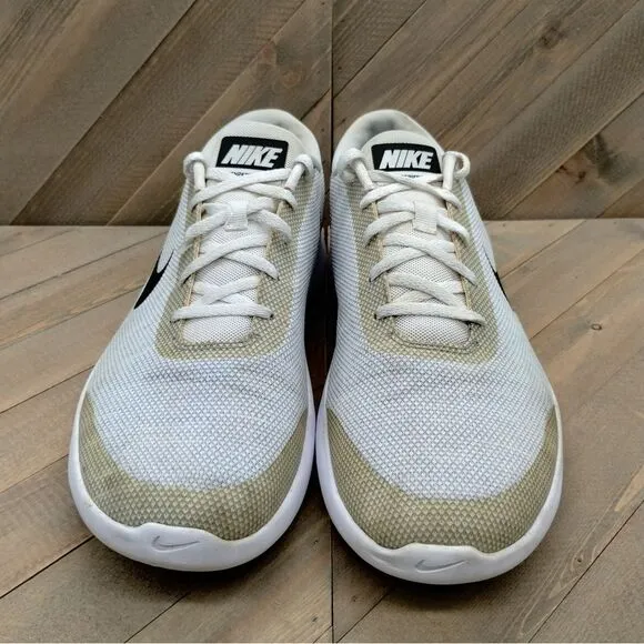 Nike Flex‎ Experience RN 7 Running Sneakers Mens Size 12 White Grey Sand Black