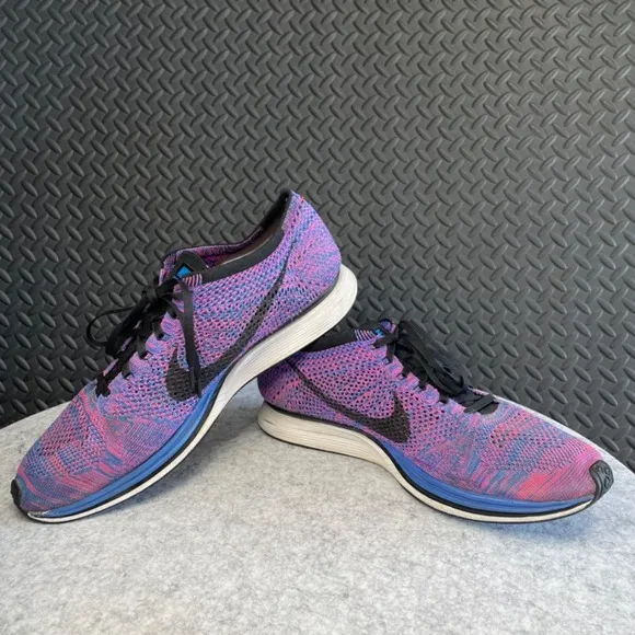 Nike‎ Flyknit Racer Game Royal Indigo Mens Size 14 Running Shoes 526628-400