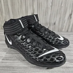 Nike Force Savage Pro 2 Football Blavk/White Cleats - Men's Size 13.5