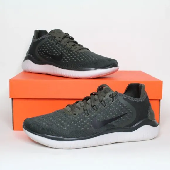 Nike Free RN 2018 Men's Running Shoes Size 13 Cargo Khaki/ Black 942836-300 New