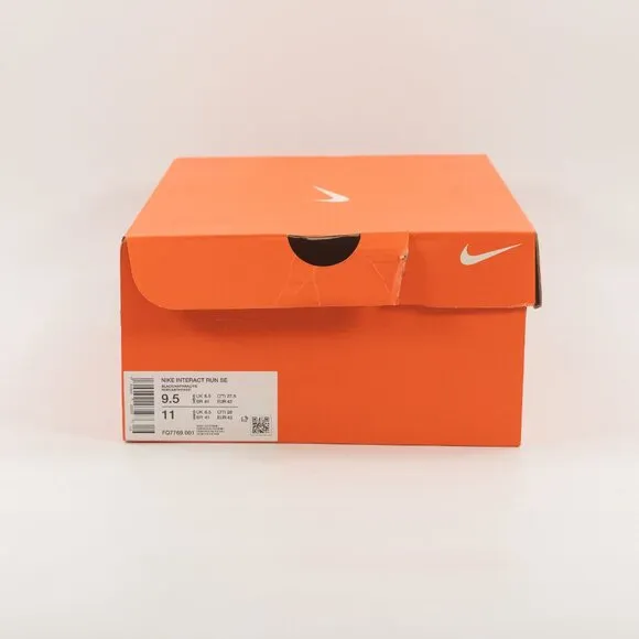 Nike Interact Run SE 'Black - Anthracite' FQ7769-001 Running size 9.5