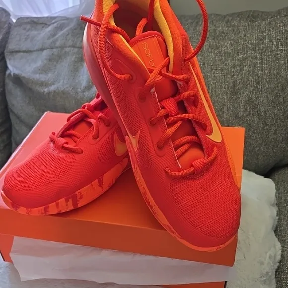 Nike Isofly Kids Orange Athletic Shoes