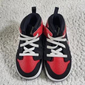 Nike Jordan 1 Mid RM EasyOn PS Bred Kids Youth sneakers  FQ1282-006 size 8C