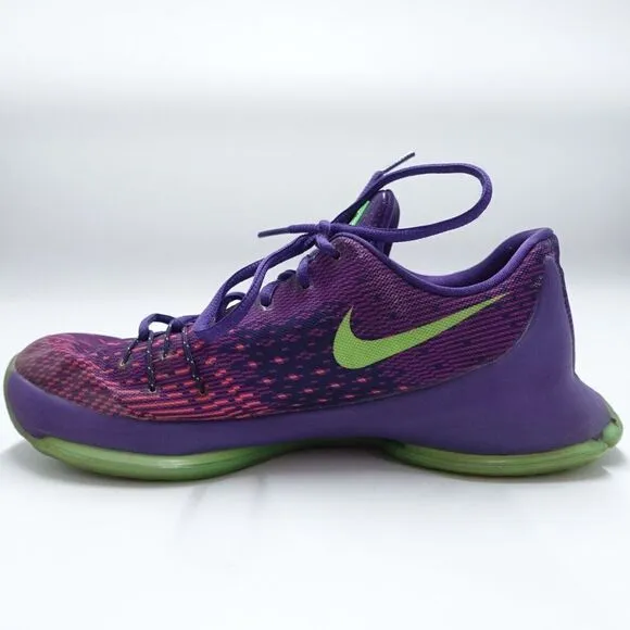 Nike KD 8 (GS) &quot;Suit&quot; Youth Purple/Green Basketball Shoes Size 7Y / 768867-535