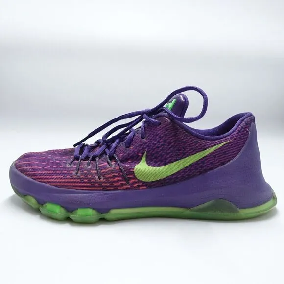 Nike KD 8 (GS) &quot;Suit&quot; Youth Purple/Green Basketball Shoes Size 7Y / 768867-535