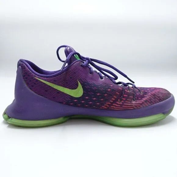 Nike KD 8 (GS) &quot;Suit&quot; Youth Purple/Green Basketball Shoes Size 7Y / 768867-535