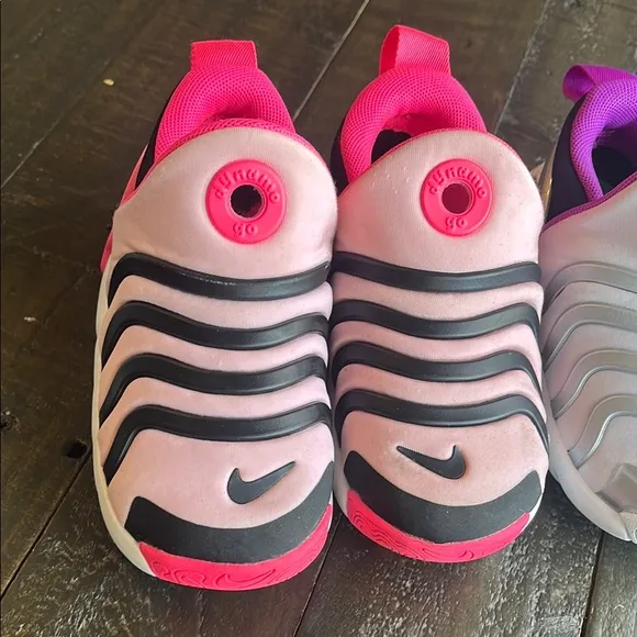 Nike Kids' Pink and Purple Slip-On Shoes