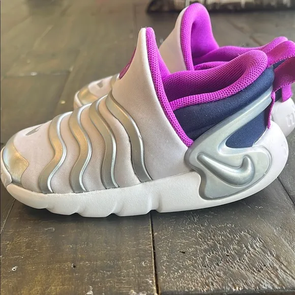Nike Kids' Pink and Purple Slip-On Shoes