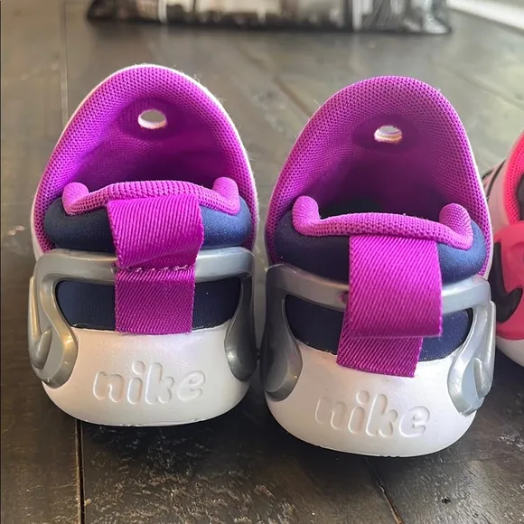 Nike Kids' Pink and Purple Slip-On Shoes