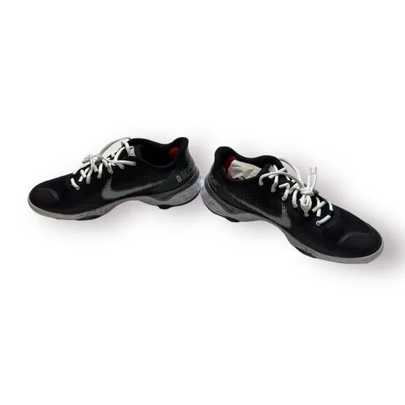 Nike Low Baseball Cleats Size 9 Alpha Huarache Elite 3‎ CK0746-010 Black/White